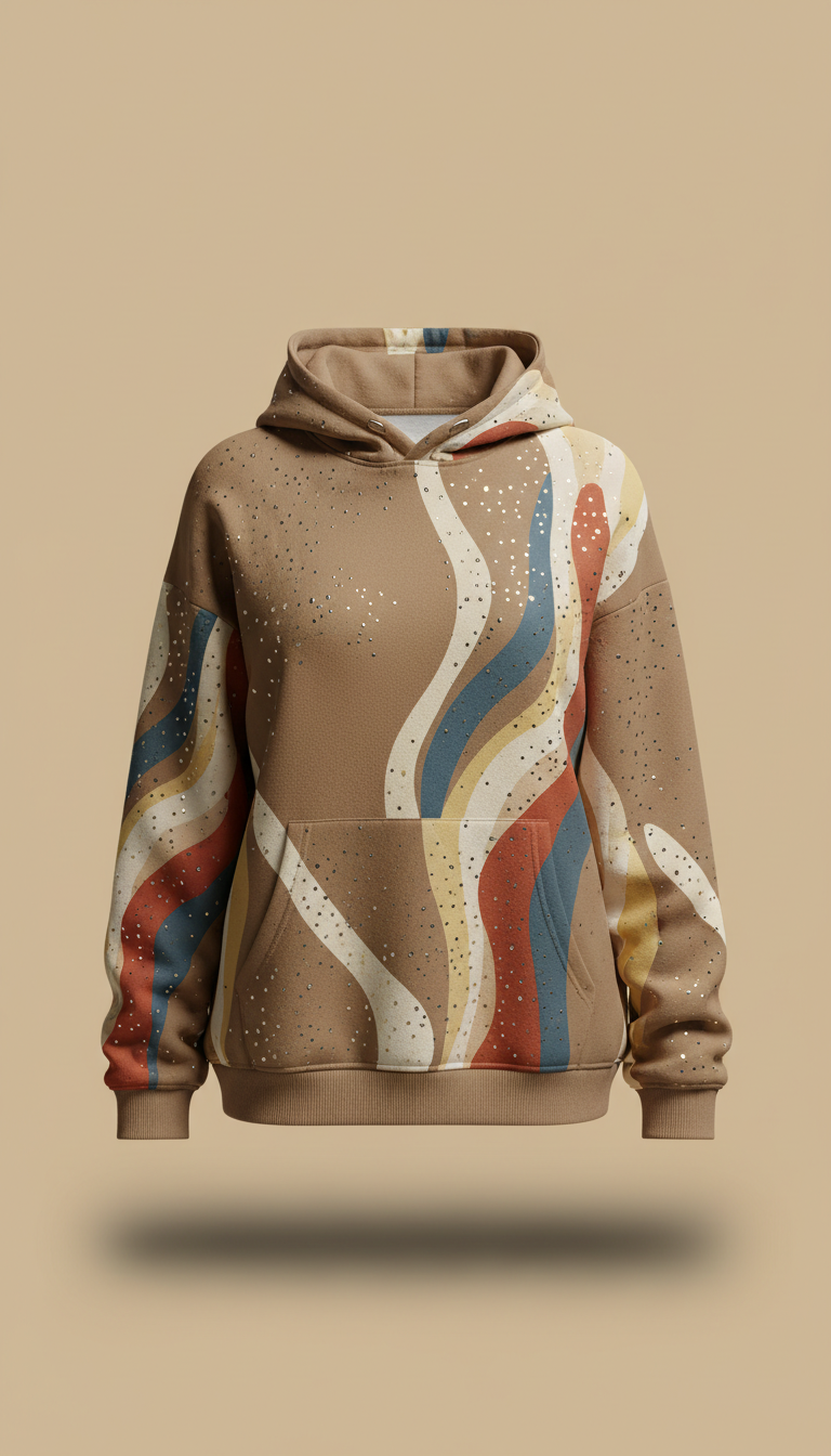 Custom DTF Hoodie with Rhinestones