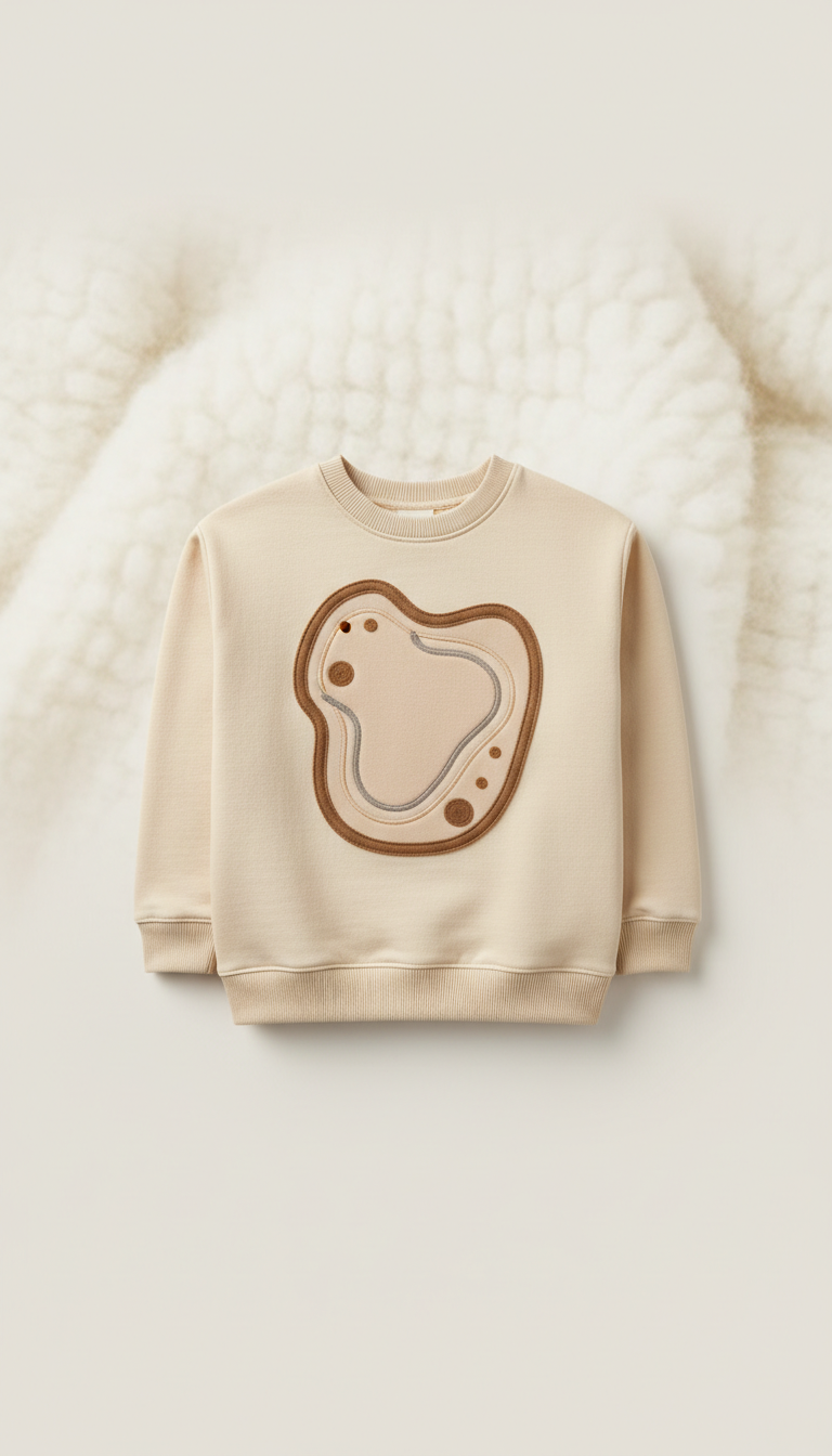 Personalized Cotton Sweatshirt—Embroidered Name